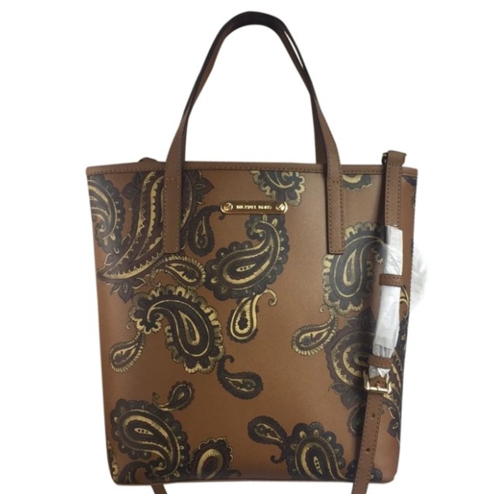 Michael Kors north south emery top zip tote bag